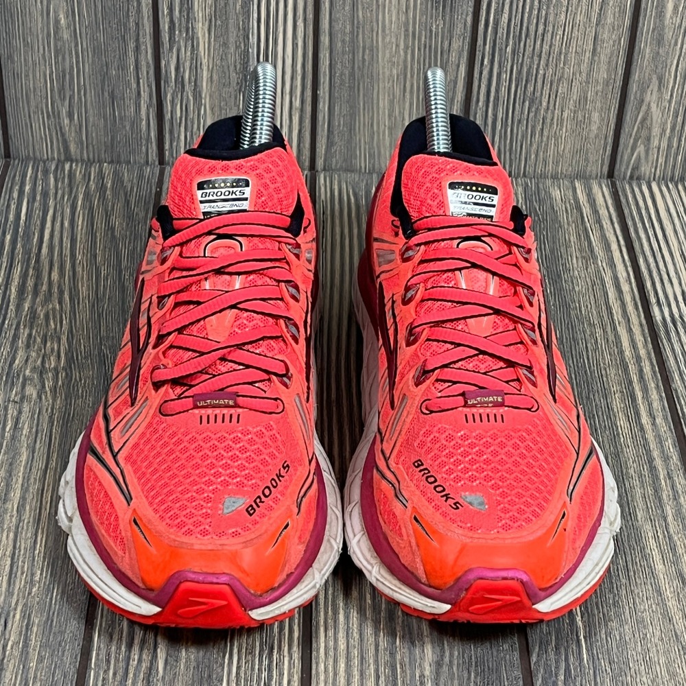 Brooks Transcend Running Shoes Womens 7 Pink Ultimate Ride Sneakers 1201501B878 - Picture 2 of 10
